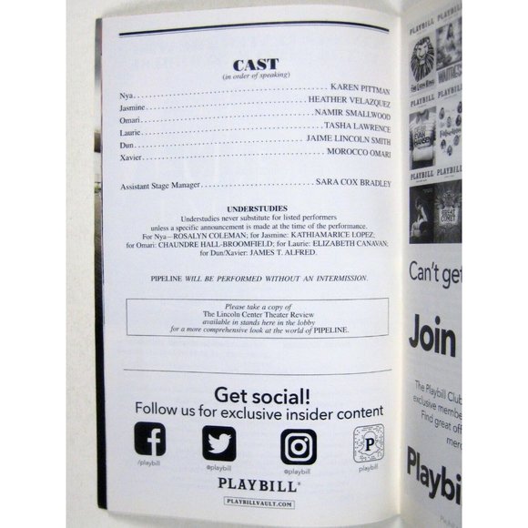 Pipeline Playbill July 2017 Dominique Morisseau Tosha Lawrence Morocco Omari - Picture 4 of 6